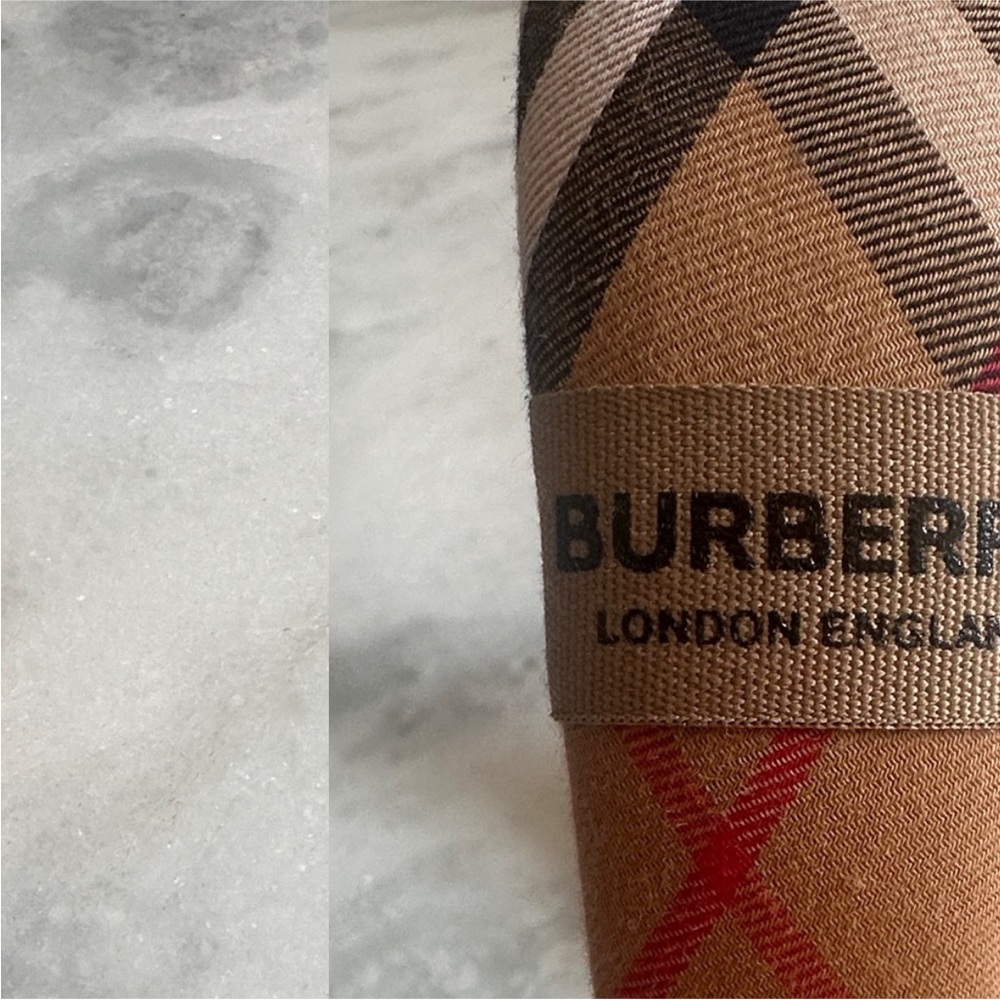 Burberry Beige and Black Checkered Headband - Picture 6 of 10